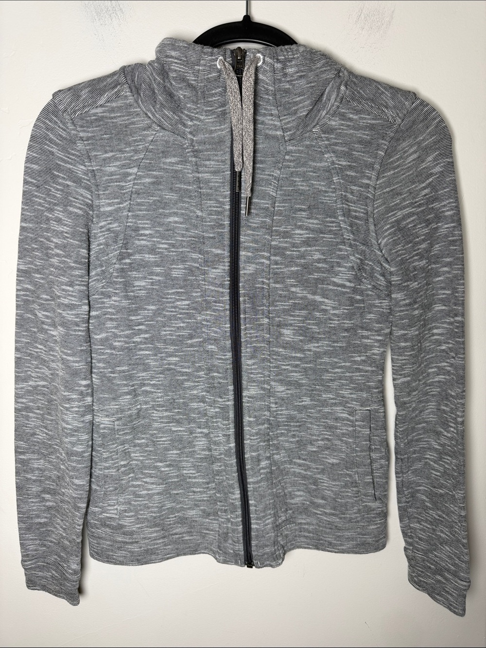 REI Hoodie Gray Zip Up XS – Lightweight Active Jacket, EUC Outdoor Hiking